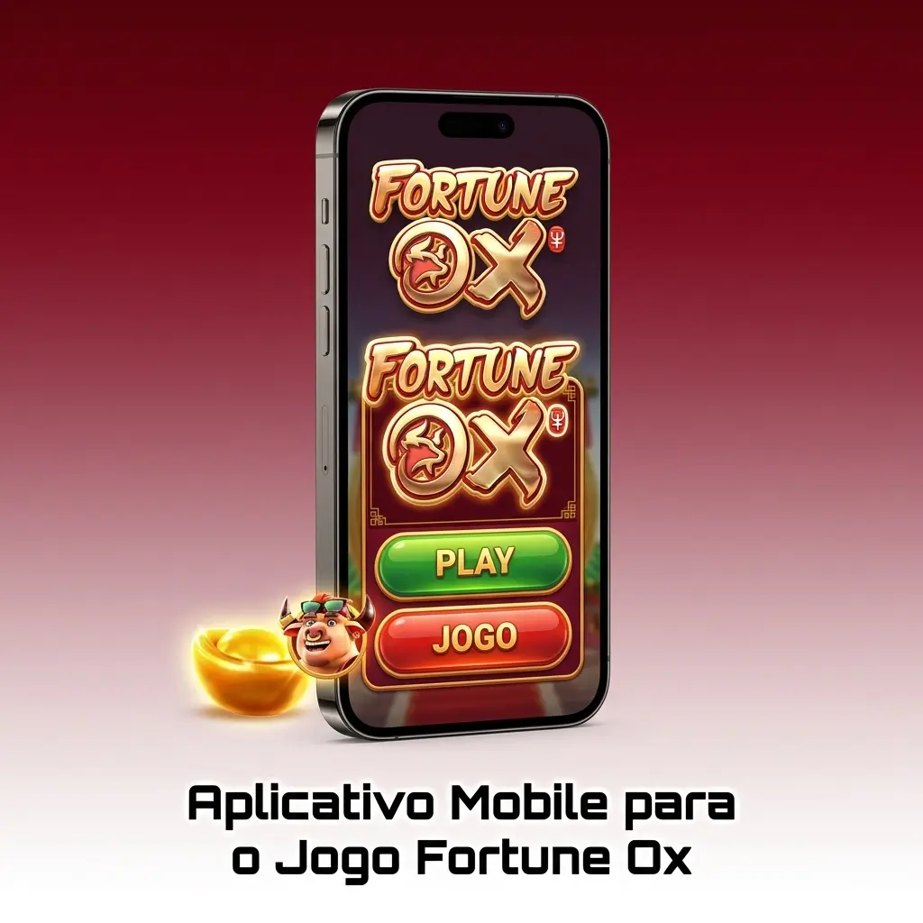 Aplicativo mobile para jogar Fortune Ox no celular com Android e iOS, acesso fácil a slots e bônus