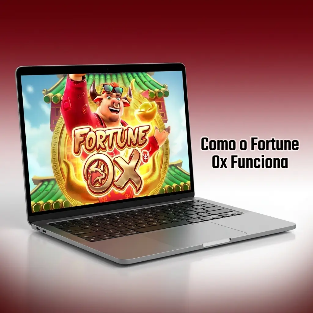 Diagrama do funcionamento do Fortune Ox: apostas, giros, combinações vencedoras e rodadas grátis com RNG
